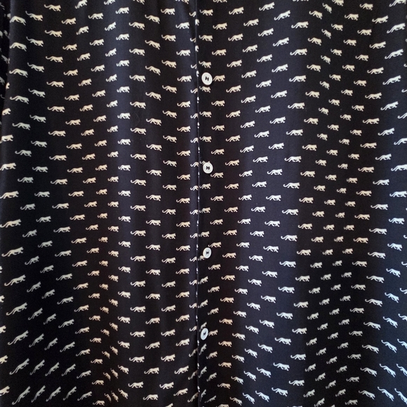 The Kooples Paris Jaguar Print Men's Long Sleeve Lightweight Shirt Size XL - Picture 9 of 16